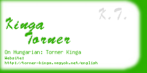 kinga torner business card